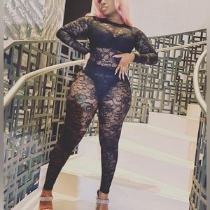 Fluer du mal lace catsuit. Size Medium never worn and size L only worn once